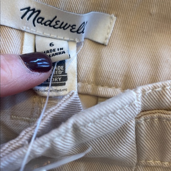 Madewell Women’s Light Tan Chinos Sz 6. NWT. Box16 - Picture 5 of 6